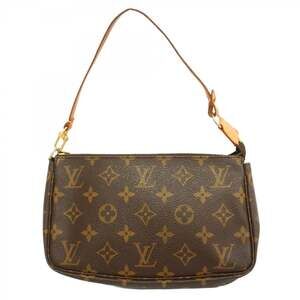 LOUIS VUITTON Brown Monogram Pochette Pouch